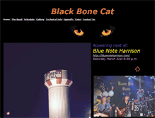 Tablet Screenshot of blackbonecat.com